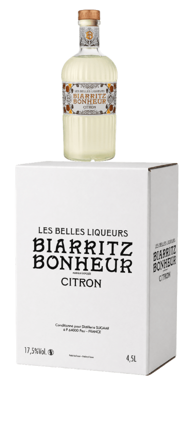 Distillerie Sugarra, BIB Citron Biarritz Bonheur  450 cl